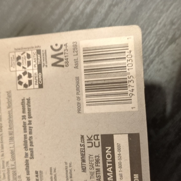 Mattel Blue and Orange Toy Car - Picture 3 of 3